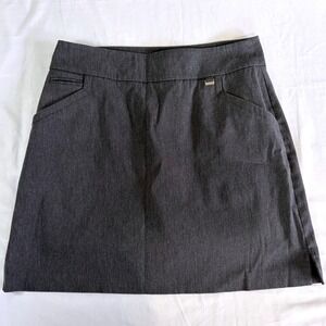 EP New York Gray Skort Women's Large Golf Tennis Minimalist Athleisure Club Y2K